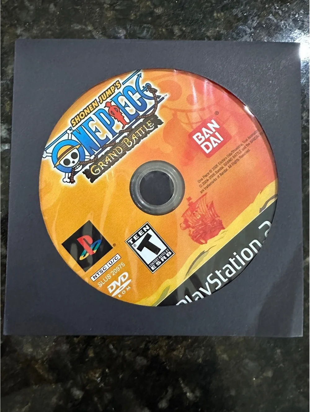 Shonen Jump's One Piece Grand Battle PlayStation 2 Game Disc
